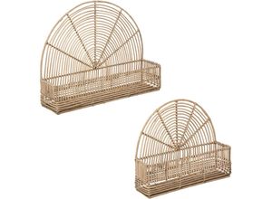 3560237592237 - 2er-Set Wandregale Wonder - Rattan - Atmosphera créateur dintérieur