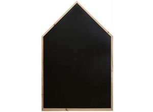 3560238325384 - Atmosphera - Praktische Kreidetafel häuschen aus hochwertigem Tannenholz und mdf Hausform schwarz 75 x 116 cm