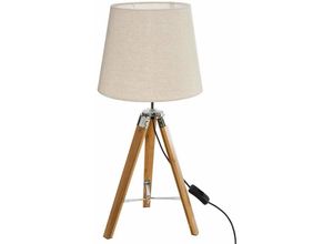 3560238360392 - Atmosphera Créateur Dintérieur - Lampe Stativ Bambus Lampenschirm Beige runo H58 beige