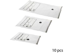 3560238522035 - 10er-set air-flat-kompressorsäcke - transparent - 5five