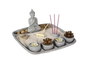 3560238528310 - Atmosphera - Zen-Garten - Zement - grau - 24x12 cm créateur dintérieur