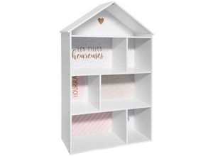 3560238650264 - Atmosphera - Kinderbücherregal in Hausform - rosa créateur dintérieur