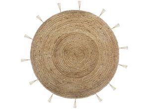 3560238658864 - Teppich Cosy
ess aus Jute und Lurex d 80 cm - Atmosphera créateur dintérieur