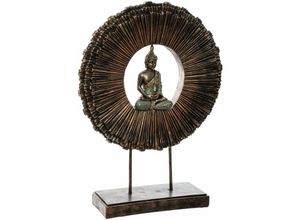 3560238660119 - Atmosphera Créateur Dintérieur - Statuette Buddha auf Ständer - Kunstharz h 50 cm