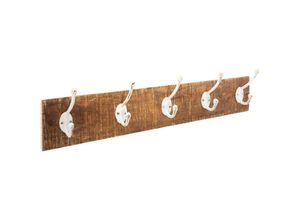 3560238661574 - Atmosphera Créateur Dintérieur - Kleiderhaken aus Holz 5 Haken 15 × 74 cm