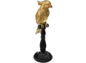 3560238666982 - Atmosphera Créateur Dintérieur - Statuette Papagei - Gold - H33 cm