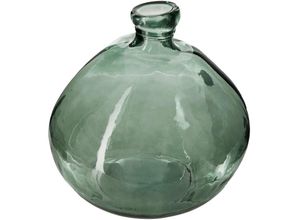 3560238687604 - Atmosphera Créateur Dintérieur - Vase Dame Jeanne - recyceltes Glas - khakigrün d 33 cm