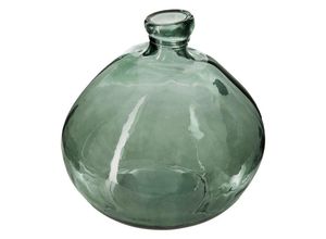 3560238687635 - Atmosphera Créateur Dintérieur - Runde Vase - recyceltes Glas - khakigrün D23 cm