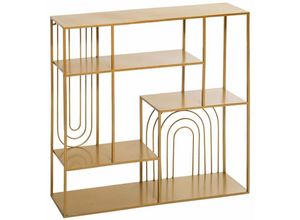 3560238705506 - Atmosphera - Goldenes Wandregal - Metall 58 × 58 cm Gold 3560238705506 - Atmosphera - Goldenes Wandregal - Metall 58 × 58 cm Gold