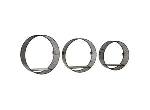 3560238706305 - Atmosphera Créateur Dintérieur - 3er-Set Wandregale - perforiertes Metall