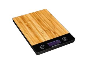 3560238906156 - Secret De Gourmet - Elektronische Küchenwaage - Bambusholz
