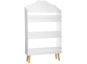 3560238909577 - Atmosphera - Kinderregal Bücherregal für Kinderzimmer 3 Ebenen Wolken-Motiv 58 x 18 x 100 cm mdf