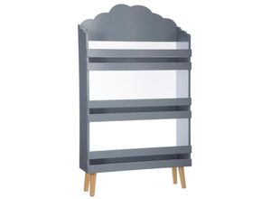 3560238909584 - Atmosphera Créateur Dintérieur - Kinderregal Bücherregal für Kinderzimmer 3 Ebenen Wolken-Motiv 58 x 18 x 100 cm mdf