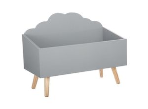 3560238909683 - Atmosphera - Aufbewahrungskiste für Kinderzimmer Spielzeugkiste 58 x 28 x 45 cm Wolken-Motiv mdf