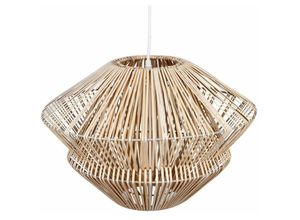 3560238910856 - Hängelampe aus Rattan - Durchmesser 48 cm - Farbe HOLZ Natur - Atmosphera