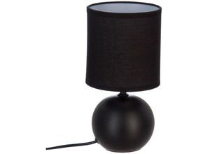 3560238987742 - Atmosphera Créateur Dintérieur - H25 schwarze Keramiklampe