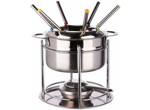 3560239240037 - 5five - Fondue-set aus edelstahl für 6 personen - Fondue-Set 6 Personen - Edelstahl - Abmessungen d 19 x h 17 cm - 5 five simply smart - Geld