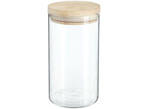 3560239249979 - Five - 5 simply smart Einmachglas glas holzdeckel hermet 1l - Hermetic Glas 1L Glas Holz Abmessungen d 97 x h 18 cm