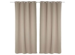 3560239423430 - Atmosphera Créateur Dintérieur - 2er-Set Verdunkelungsvorhänge - beige - 135x240 cm