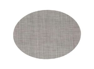 3560239439844 - Sg Secret De Gourmet - Texaline oval grey tischset - 4 x 4 grau