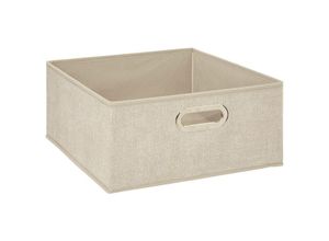 3560239661245 - Stoffkorb 31x15cm mix n modul beige meliert - Beige - 5five