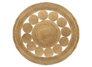 3560239692850 - Atmosphera Créateur Dintérieur - Deko-Teppich aus Jute ø 120 cm rund - Atmosphera