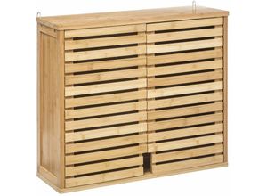 3560239720393 - Five - Bambusregal mit Regalböden für Badesaal skandinavischer Stil zum Aufhängen Badschrank - 5 Simply Smart