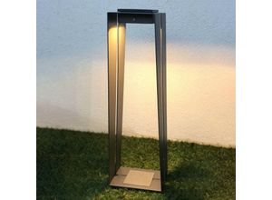 3561615551266 - Les Jardins LED-Solarlaterne Skaal aus Aluminium 70 cm grau 3561615551266 - Les Jardins LED-Solarlaterne Skaal aus Aluminium 70 cm grau