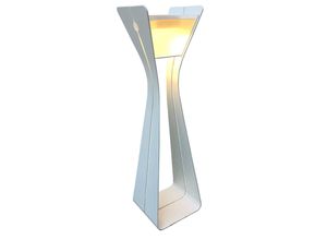 3561615554212 - Les Jardins LED-Solarleuchte Osmoz aus Aluminium 110 cm weiß