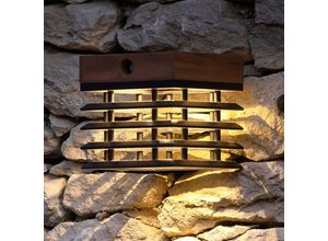 3561619014026 - LED-Solarwandleuchte Tekura aus Teak