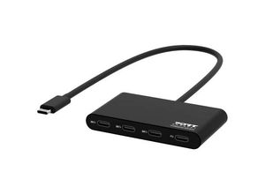 3567049001476 - PORT Designs 900147 5 Port USB-C® (USB 32 Gen 2) Multiport Hub Schwarz