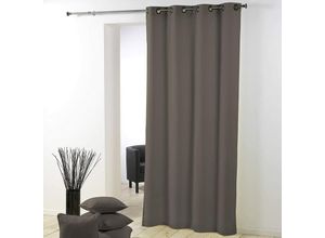 3574386035286 - Douceur Dintérieur - senvorhang essentiel 140 x 280 cm taupe