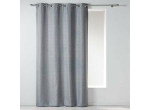 3574386052900 - Douceur Dintérieur - sengardine 140 x 260 cm Chambray Uni Newton blau