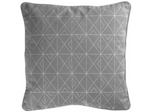 3574386077606 - Douceur Dintérieur - Kissen Bezug abnehmbar Grau Silber 40 x 40 cm