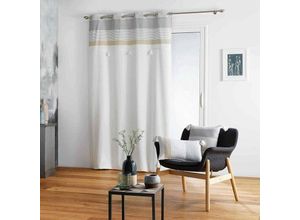 3574386082211 - Douceur Dintérieur - Fenstervorhang mit Fransen tassel 140 x 260 cm weiß