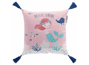 3574386090438 - Douceur Dintérieur - Dekokissen für Kinderzimmer petite sirena 40 x 40 cm