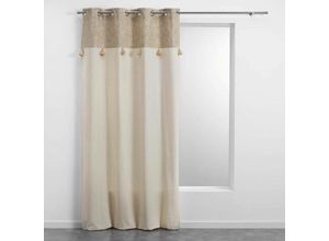 3574386098519 - Douceur Dintérieur - Vorhang Boho sultancurtain mit Ösen und Fransen 140 x 240 cm