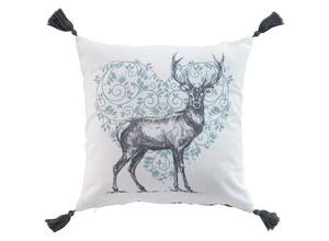 3574386116343 - Dekokissen mit Fransen und Muster 40 x 40 cm Baumwolle 3574386116343 - Dekokissen mit Fransen und Muster 40 x 40 cm Baumwolle
