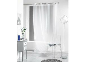 3574386223201 - Douceur Dintérieur - Gardine für Wohnzimmer voline mit Ösen ohne Muster 140 x 240 cm