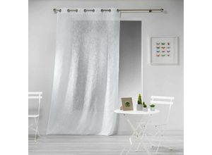 3574386252263 - Douceur Dintérieur - haltona Panel Ösen Polyester Weiß 240 x 140 cm