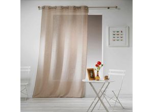 3574386252294 - L3C - haltona Panel Ösen Polyester haselnuss 240 x 140 cm - Douceur dintérieur