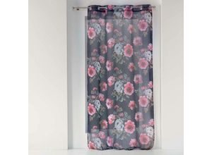 3574386265959 - Douceur Dintérieur - Gardine für Wohnzimmer flower life 140 x 240 cm violett