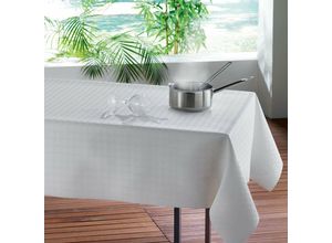 3574387104639 - Sous Nappe Uni pvc Blanc 140 x 190 cm - 1710463 Unter Tischtuch 140 x 190 cm Protege Table Uni Tischunterlage Unifarben Weiss Douceur Dintérieur