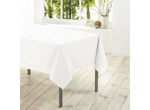 3574387201949 - Douceur Dintérieur - Tischdecke Rechteckige 140 x 200 cm Essentiel Polyester Unifarben Weiss