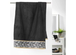 3574388009360 - Douceur Dintérieur - Badetuch orbella 90 x 150 cm schwarz 3574388009360 - Douceur Dintérieur - Badetuch orbella 90 x 150 cm schwarz