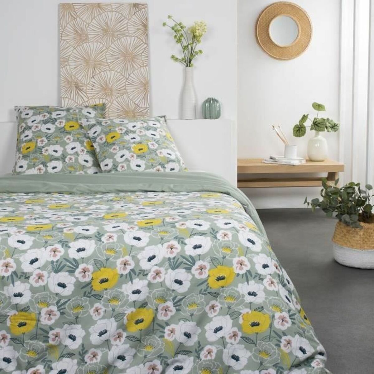 3574641161958 - Duvet cover set Green 240 x 220 cm 3 Pieces