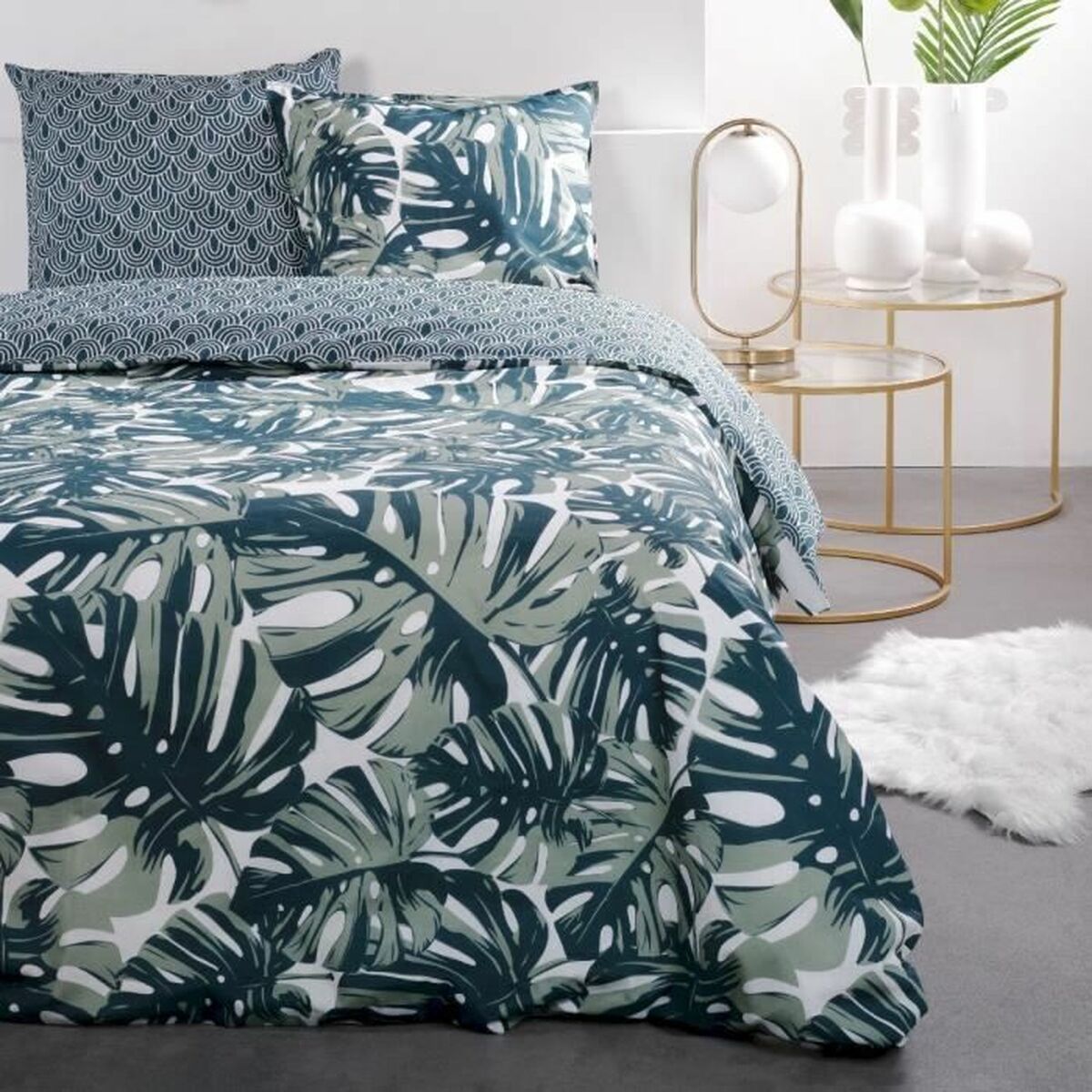 3574641165253 - Duvet cover set Jungle 220 x 240 cm Green 3 Pieces