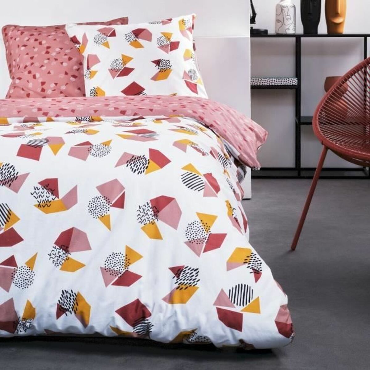 3574641165437 - Duvet cover set Colours 220 x 240 cm White 3 Pieces 3574641165437 - Duvet cover set Colours 220 x 240 cm White 3 Pieces