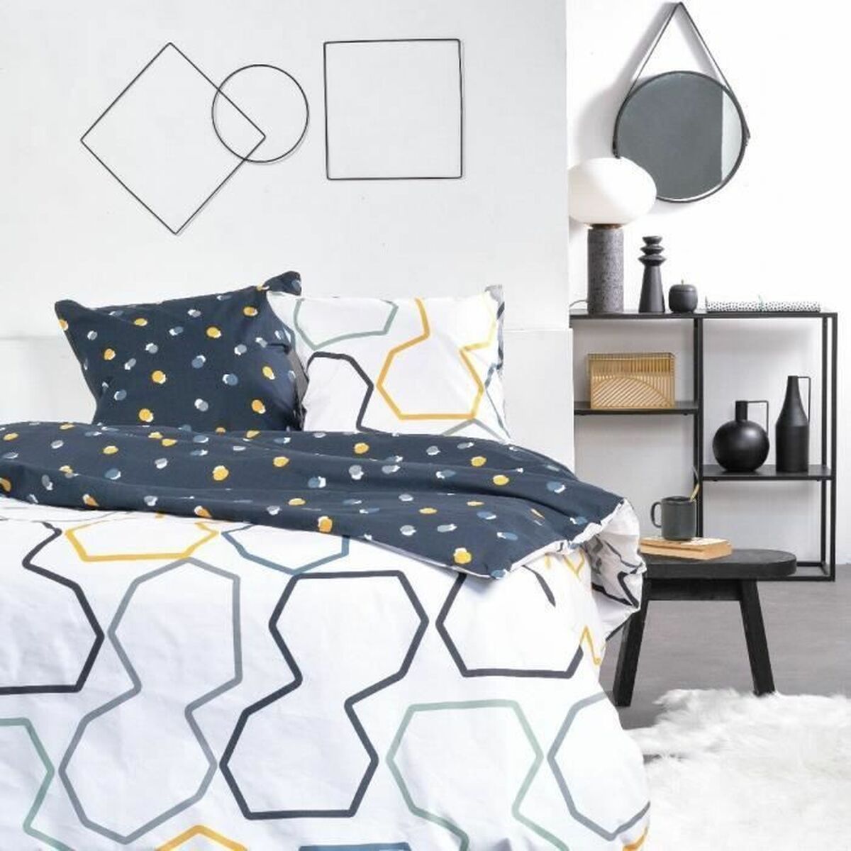 3574641194604 - Duvet cover set White 240 x 220 cm 3 Pieces 3574641194604 - Duvet cover set White 240 x 220 cm 3 Pieces