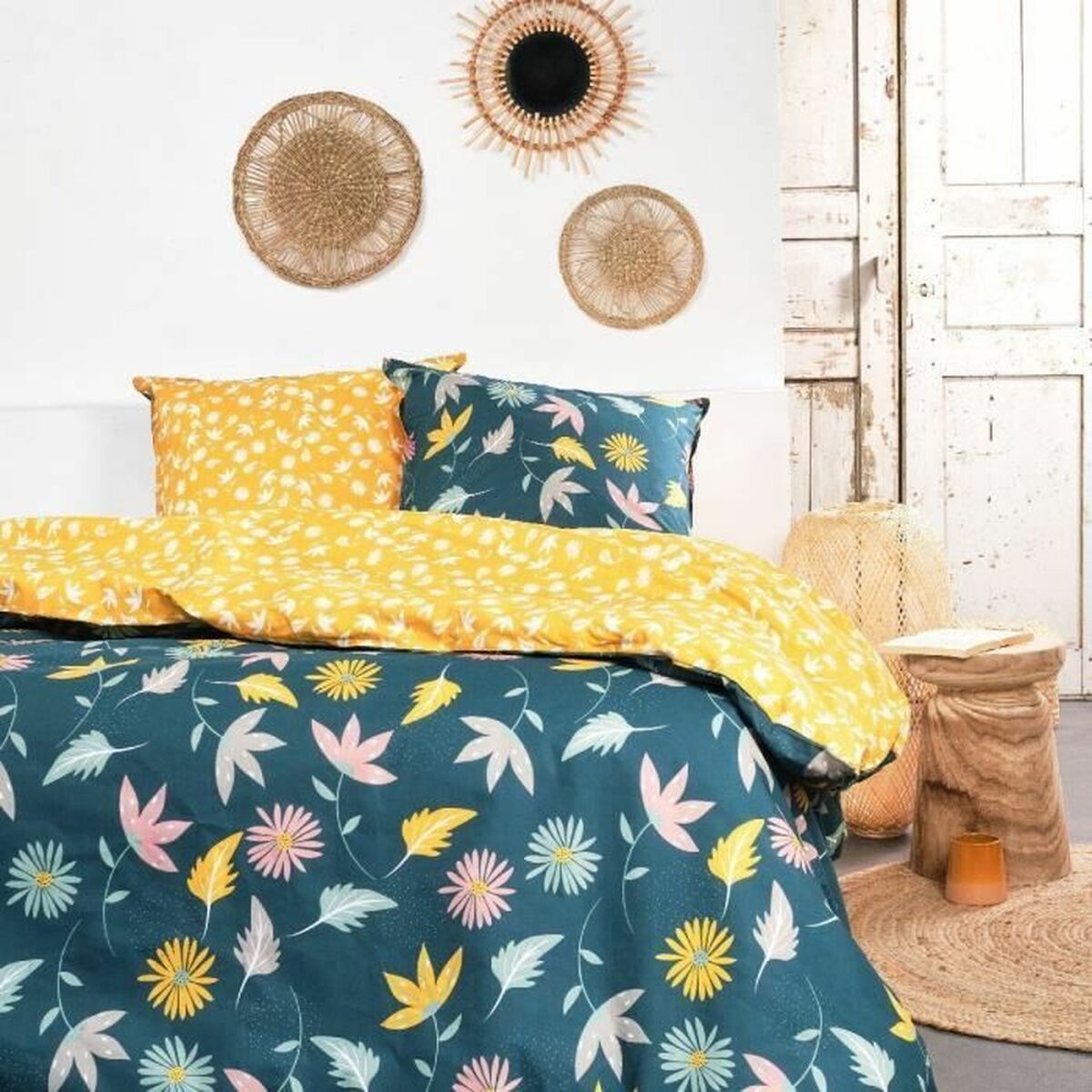 3574641194628 - Duvet cover set Blue 260 x 240 cm 3 Pieces 3574641194628 - Duvet cover set Blue 260 x 240 cm 3 Pieces